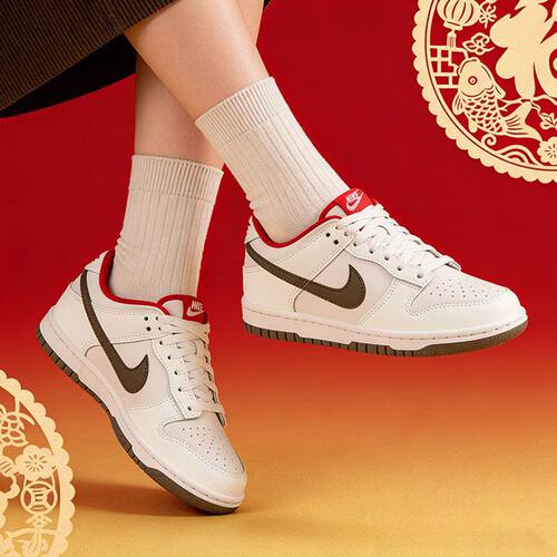 NIKE耐克女鞋大童鞋2026年春季新款DUNK低帮休闲鞋板鞋IQ9793-020