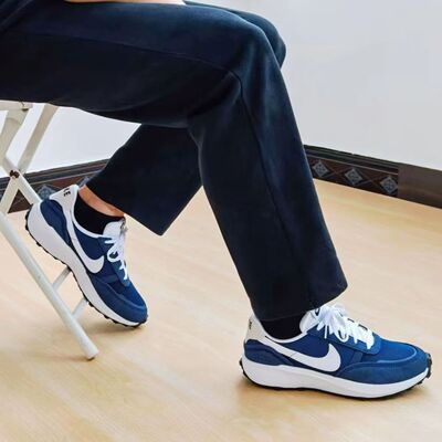 Nike耐克正品Waffle男子低帮经典户外运动跑步鞋秋上新FJ4195-400