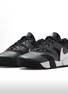 Nike耐克正品 Court Lite 4 低帮 网球鞋 男款 黑白FD6574-001