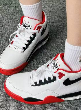 耐克/Nike Flight Legacy 红白高帮复古男款篮球鞋 BQ4212-100