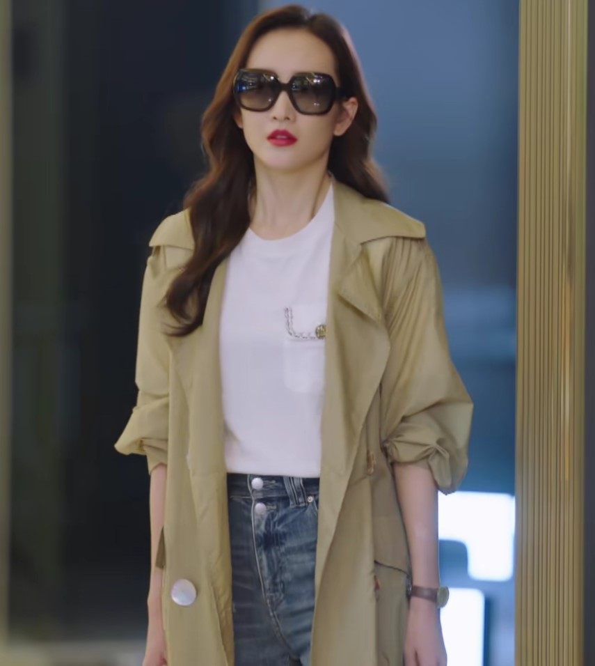 王鸥同款2025夏季韩版薄款中长款风衣防晒衣服防紫外线女外套潮