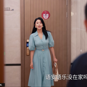 绽放的许开心张雨绮同款衣服2025夏季新款韩版显瘦中长款连衣裙女