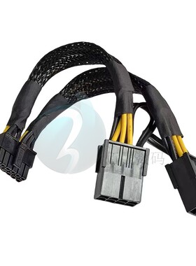 8P转12P显卡供电线PCIE5.0转接线 4090 4080 12VHPWR 12P转双8pin
