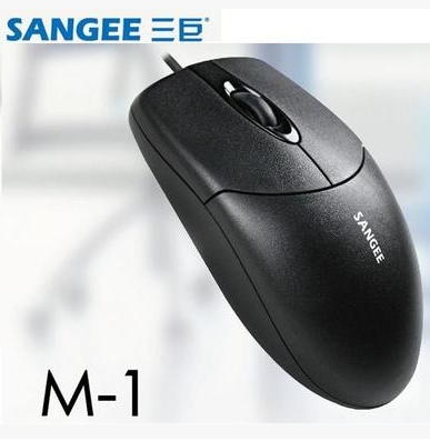 Sangee/三巨 M1光电鼠标办公商用 USB台式电脑笔记本有线鼠标耐