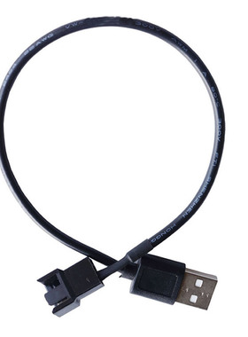 电脑风扇减速电源线 5V供电线 USB转4PIN风扇 USB转CPU风扇转接线