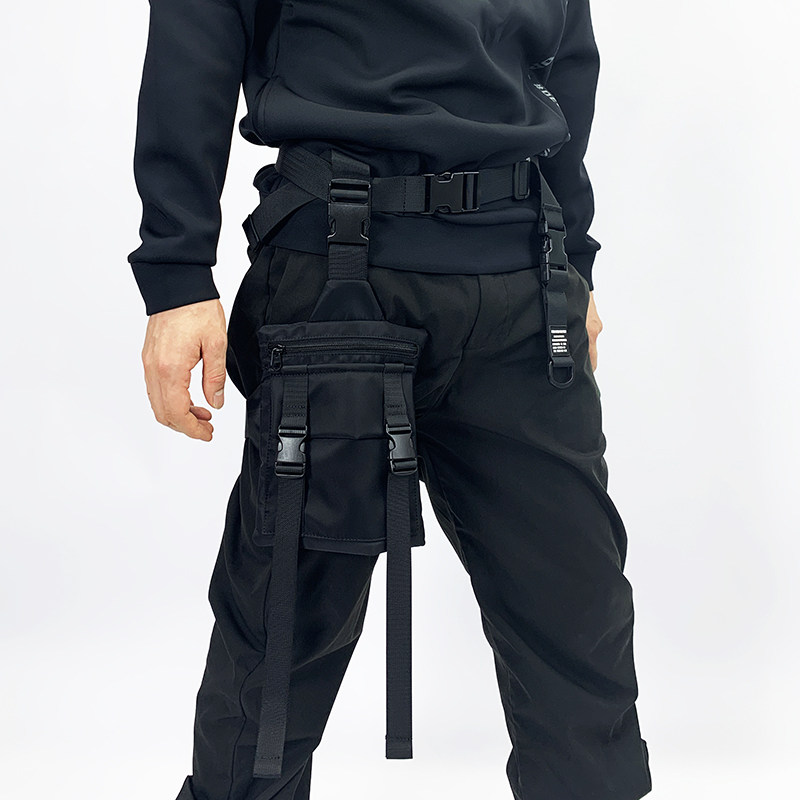 medkai原创设计机能风绑腿包国潮男女斜挎胸包骑行装手机包工装包