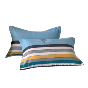 恒源祥纯棉枕套48x74cm一对装磨毛加厚单人学生宿舍全棉单枕头套