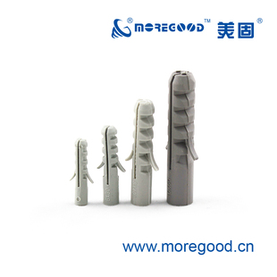 美固灰色鱼式尼龙膨胀管鱼形涨塞胶塞锚栓无唇边套管式膨胀螺丝钉