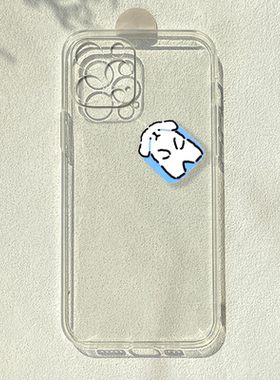 伤心小狗适用iPhone16promax手机壳苹果15pro简约13可爱xs个性7/8plus透明OPPOreno6荣耀90卡通p50华为nova11