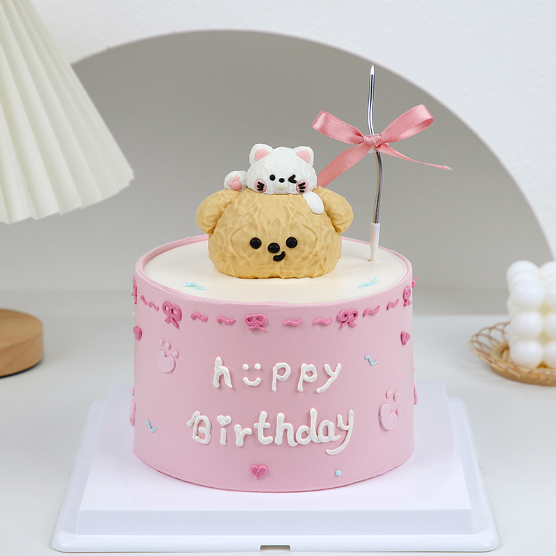 猫猫狗狗巧克力蛋糕装饰动物插件