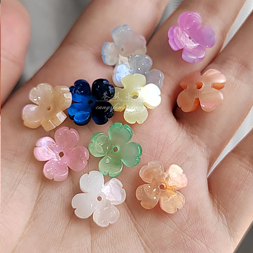 diy醋酸四叶草花朵手工头饰