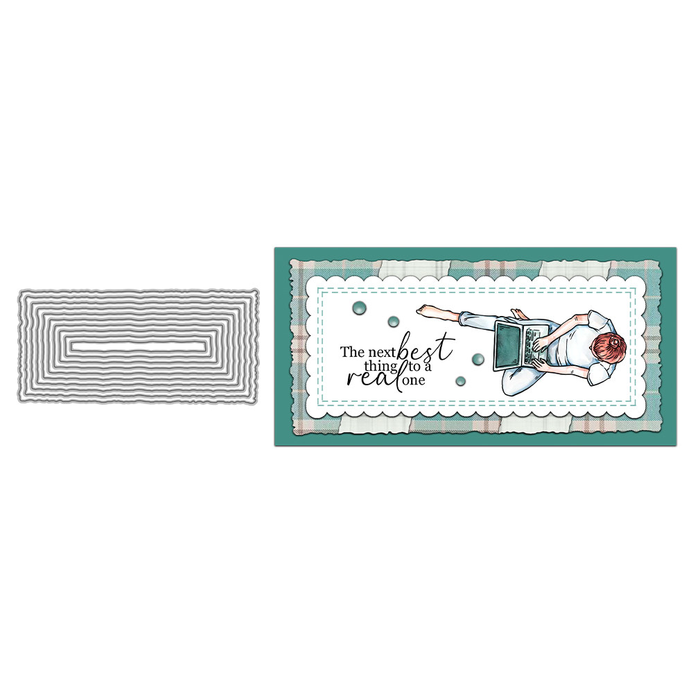 矩形空心边框通用diy金属压花切割刀模碳钢剪纸模板cutting die