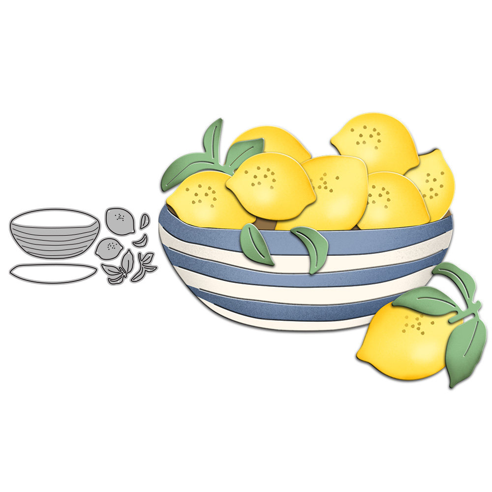 天然柠檬果盘diy金属压花切割刀模碳钢剪纸模板cutting die