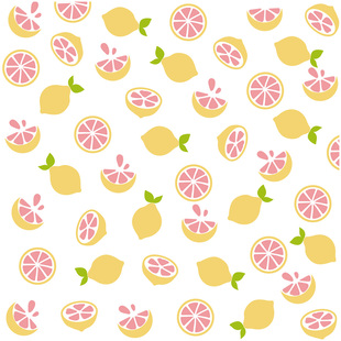 3件装 柠檬西柚背景DIY可爱儿童涂鸦手工镂空手帐遮蔽版 模绘画模具
