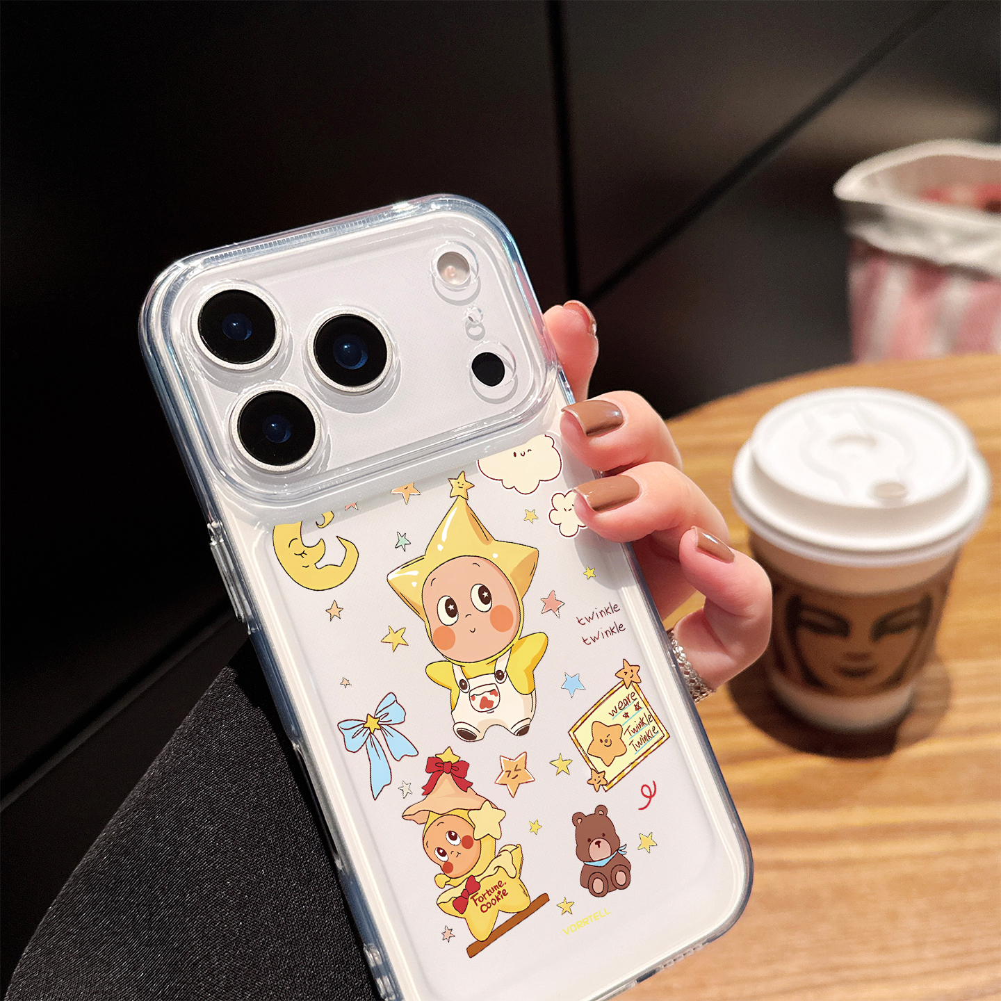 适用苹果17手机壳iphone17promax可爱星星人16promax透明15pro卡通女生14软硅胶air新款13全包12超薄防摔外壳