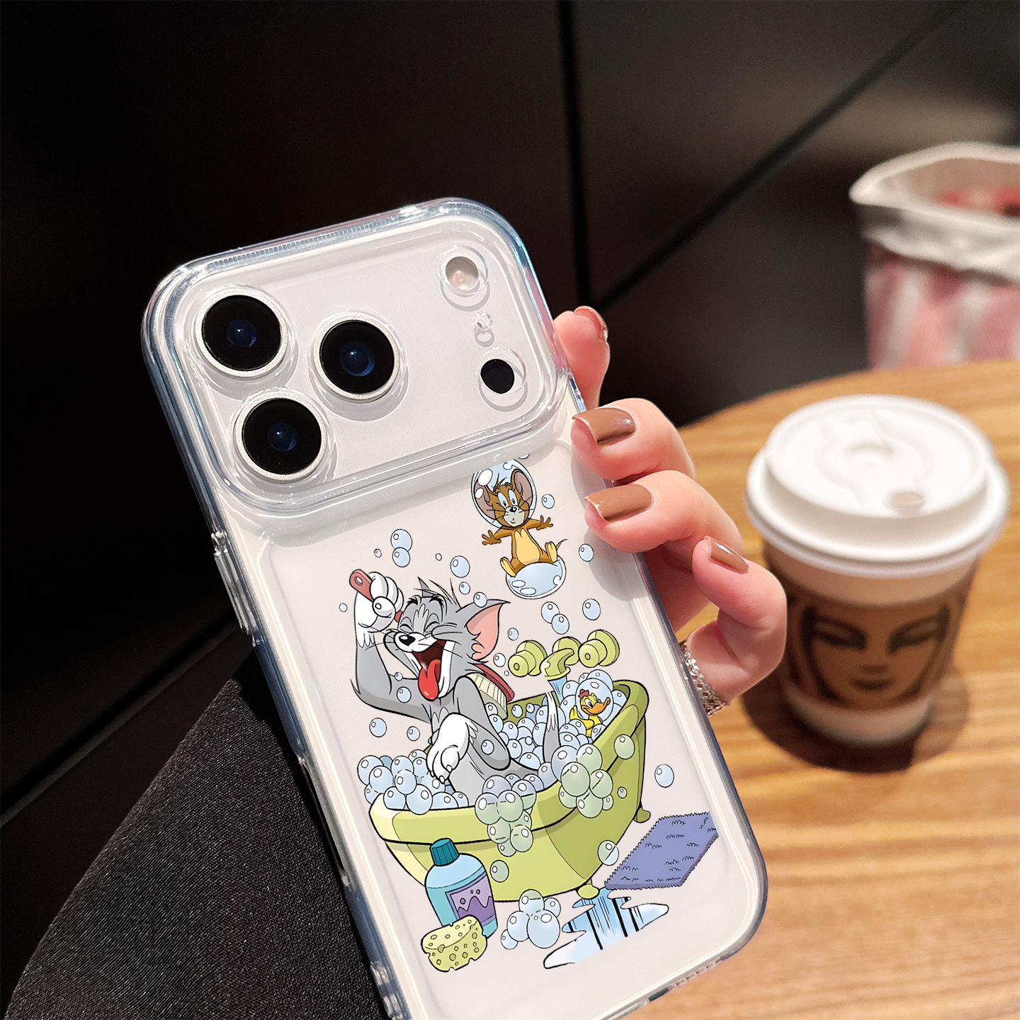 适用苹果17pro手机壳iphone17promax猫和老鼠16promax卡通创意15个性搞怪14透明air新款女13超薄12防摔保护套