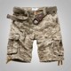 潮牌有大码 夏天男休闲短裤 多口袋工装 中裤 宽松直筒五分裤 迷彩短裤