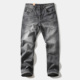 裤 重磅灰色美式 子弹力男工装 砂洗直筒宽松休闲长裤 复古灰色牛仔裤
