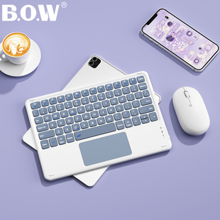 BOW 无线蓝牙平板触控键盘鼠标便携适用苹果华为办公iPad键鼠套装