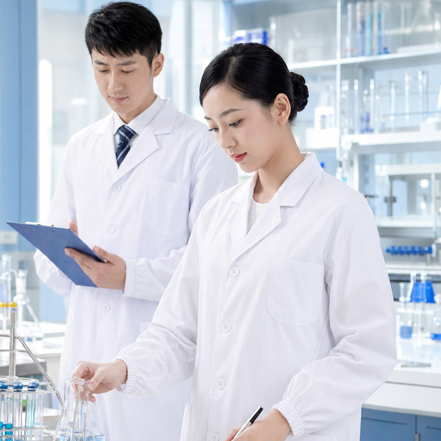 夏季薄款透气白大褂工装工作服