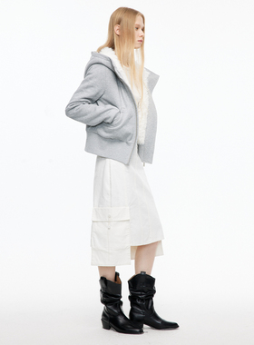 MovingMovingMoving 水洗档案袋口袋不规则半身裙女春装