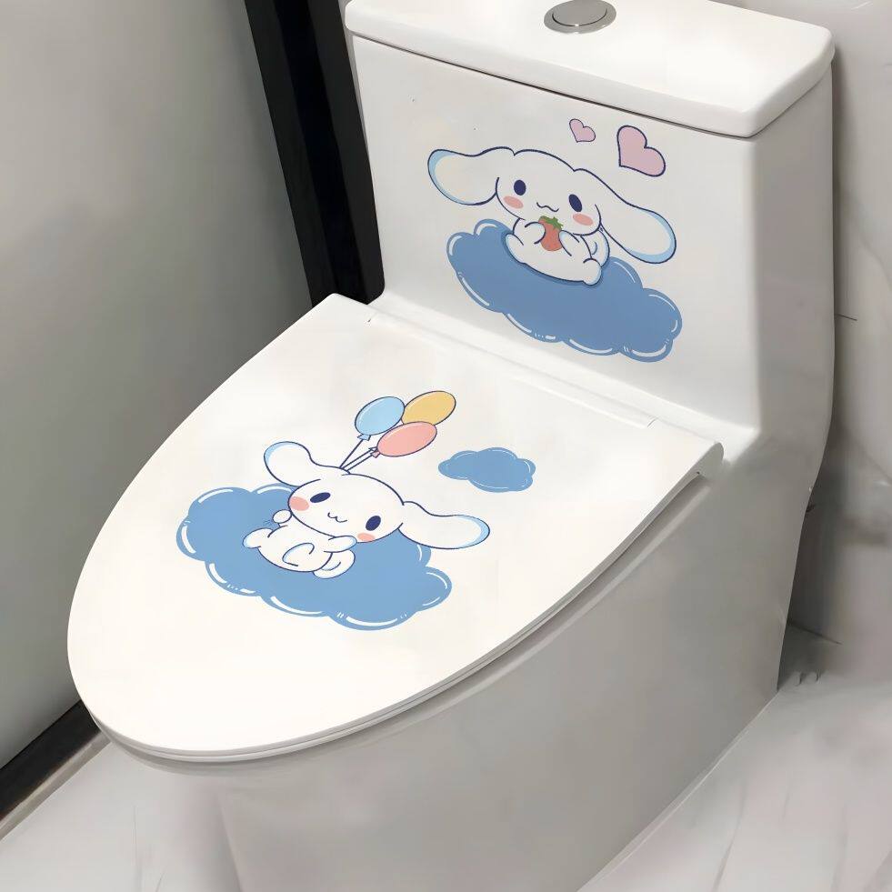 创意可爱玉桂狗防水马桶贴