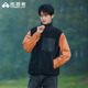 摇粒绒马甲秋冬季 拓路者男式 抓绒衣无袖 休闲加厚保暖大颗粒绒坎肩