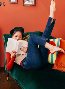 sp68牛仔裤女直筒宽松2024新款sp-68老爹裤春秋季显瘦弹力阔腿裤