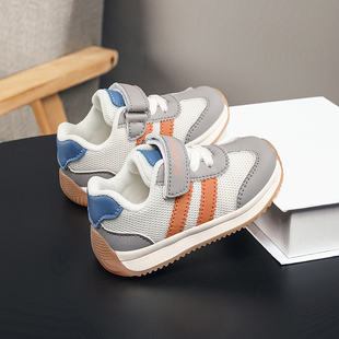 童鞋儿童运动鞋男童学步鞋春秋款网面透气女孩软底防滑宝宝机能鞋