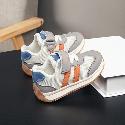 童鞋儿童运动鞋男童学步鞋春秋款网面透气女孩软底防滑宝宝机能鞋