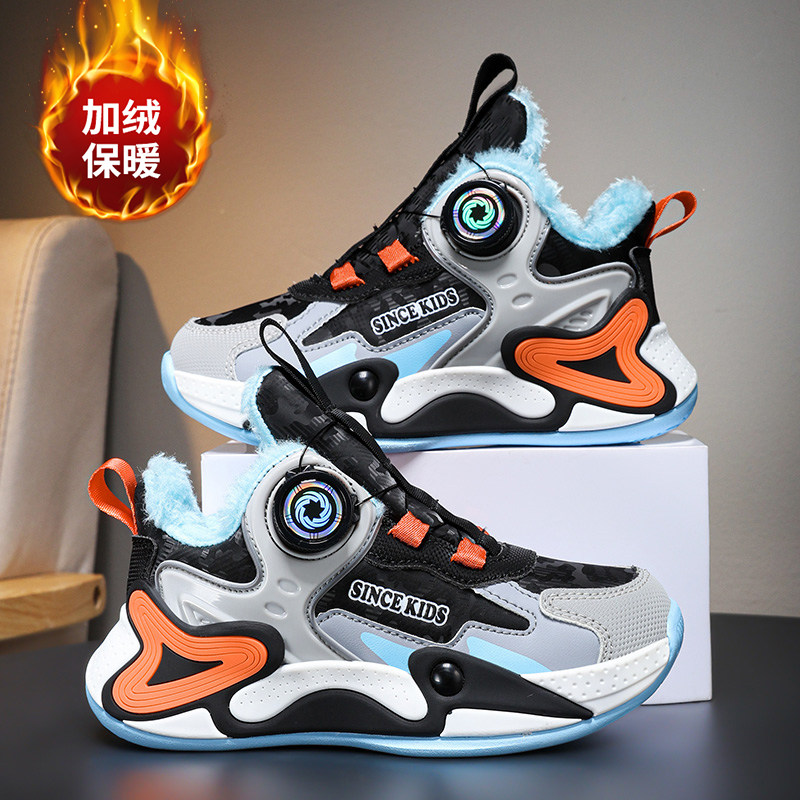 ABCkings男童棉鞋冬季加绒加厚保暖儿童纽扣运动鞋防水防滑篮球鞋,童鞋/婴儿鞋/亲子鞋,棉鞋,淘宝优惠券,粉丝福利购,淘宝优惠卷