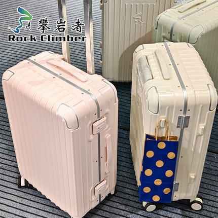 攀岩者行李箱22寸拉杆箱学生旅行箱女男生26寸加厚结实耐用皮箱子