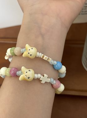 乔治姐姐/陶瓷手串新中式国风学生可爱甜美闺蜜礼物瓷珠叠戴手链