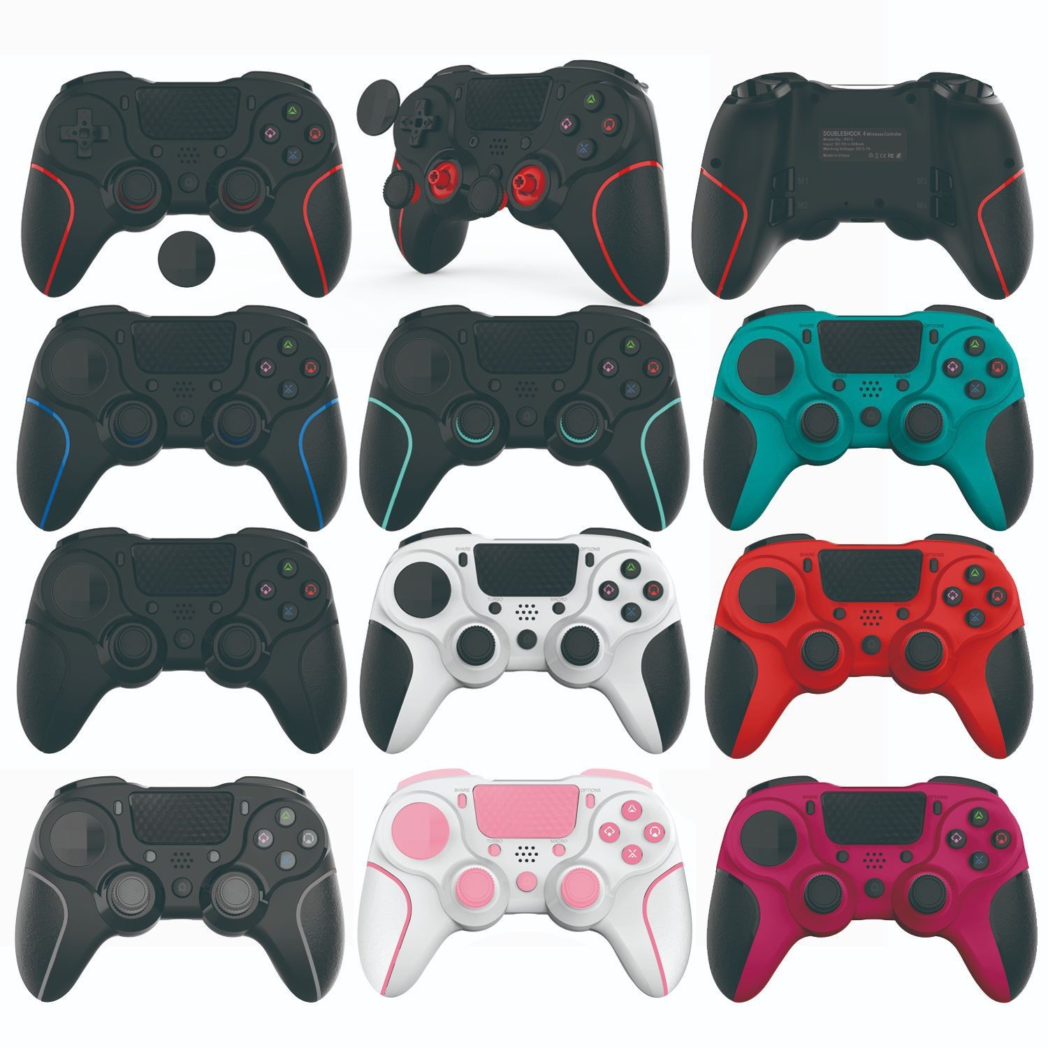 PS4精英手柄无线蓝牙PRO电脑安卓IOS系统MFI六轴体感背键编程振动