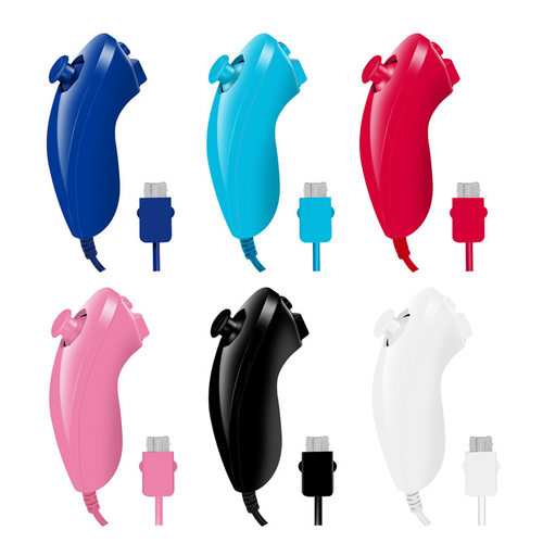 WIIU/WII左手柄 wii弯柄 鸡腿 遥控器 Wii游戏游戏手柄RL游戏手柄