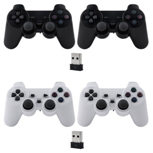 M8一拖二双打电脑电视机顶盒游戏盒M8游戏棒双人游戏手柄2.4G无线