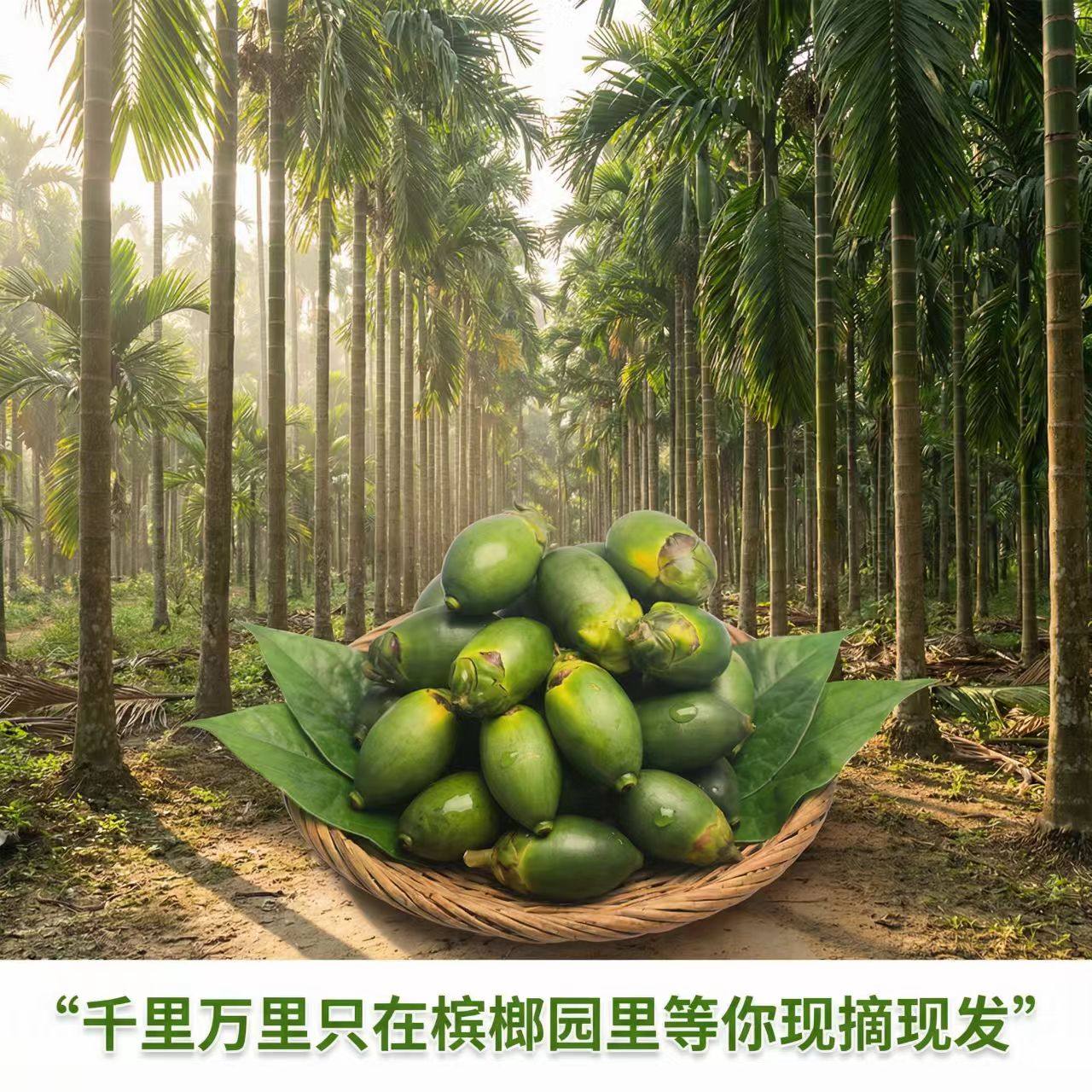 海南陵水槟榔青果500g现摘现发真空独立包装新鲜槟榔嫩果农家自产