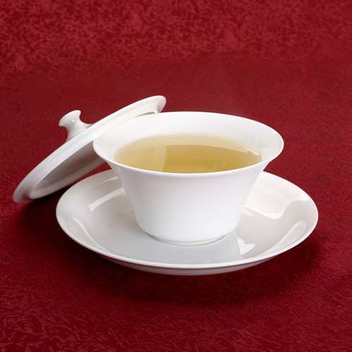 HM三才碗 茶碗 盖碗 唐山高档骨瓷 纯白色 茶杯 陶瓷器创意三件套