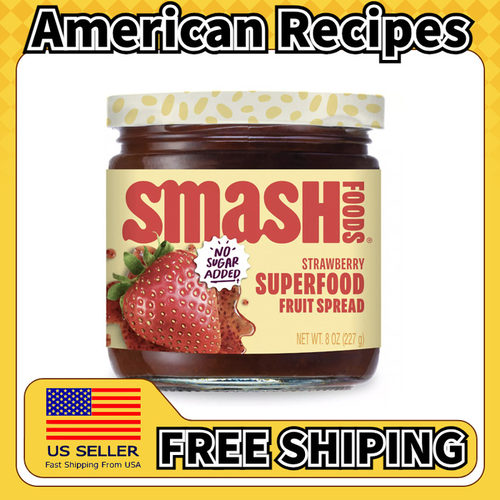 美国直邮Smash Foods No Sugar Added 无糖草莓果酱果酱227g