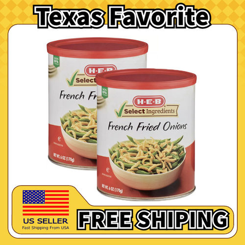 美国直邮HEB French Fried Onions 法式炸洋葱沙拉洋葱碎170g*2罐