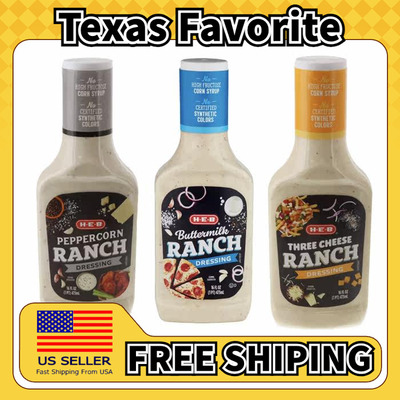 美国直邮HEB Salad Dressing 蔬菜牧场千岛凯撒沙拉酱 473g