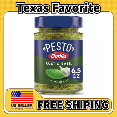 美国直邮Barilla Rustic Basil Pesto Sauce乡村罗勒香蒜酱175g