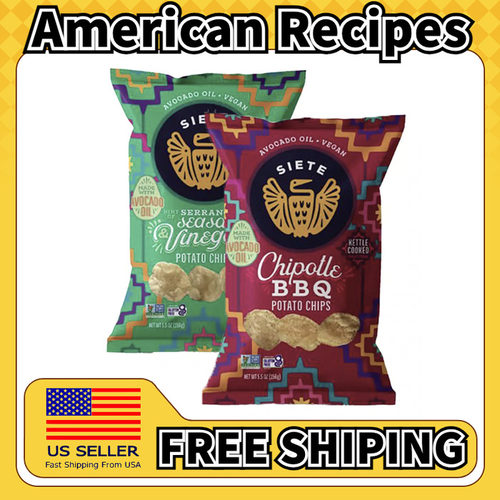 美国直邮Siete Kettle Cooked Potato Chips 鳄梨油薯片 156g*2包