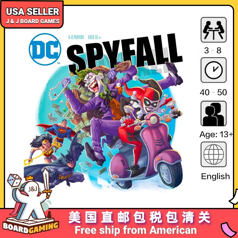 j&j board games dc spyfall - the perfect party game joker
