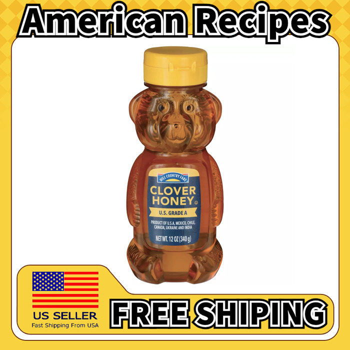 美国直邮Hill Country Fare Clover Honey Bear 三叶草蜂蜜熊340g
