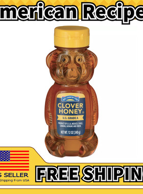 美国直邮Hill Country Fare Clover Honey Bear 三叶草蜂蜜熊340g