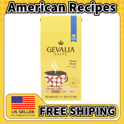 美国直邮Gevalia House Ground Coffee 混合中深烘焙研磨咖啡340g