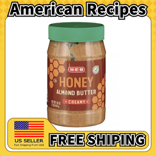 美国直邮HEB Almond Butter 蜂蜜奶油巧克力奶油杏仁酱454g