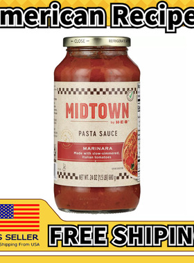 美国直邮HEB Midtown Marinara Pasta Sauce 番茄蒜意大利面酱680