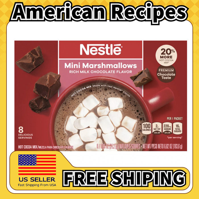 美国直邮Nestle Mini Marshmallows Hot Cocoa Mix 棉花糖可可粉